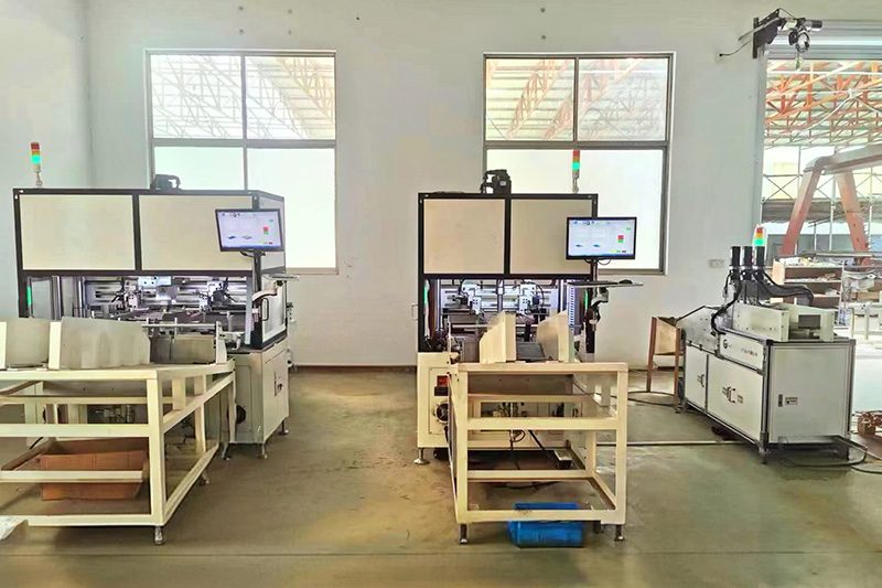 Fully automatic screw straightening production line